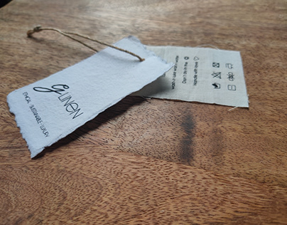 custom made deckle edged paper tags with custom print