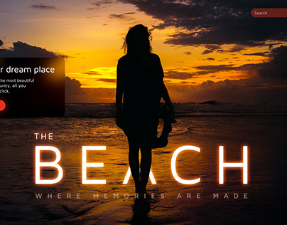 "The Beach" - Web Design