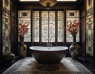 Project thumbnail - Oriental Opulence Bath Haven