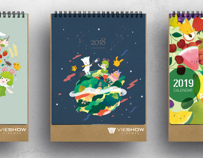 Calendar of VIESHOW CINEMAS / 威秀影城桌曆插圖設計