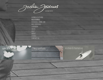 Julia Janus / E-store design