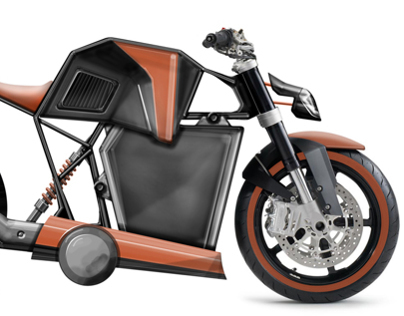 1P Electric Motorcycle Concept