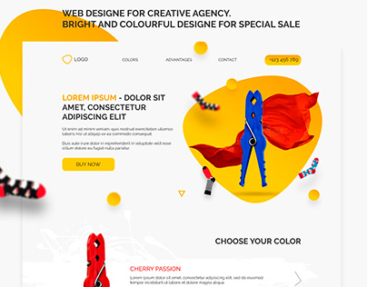 Web designe for Creative agency.