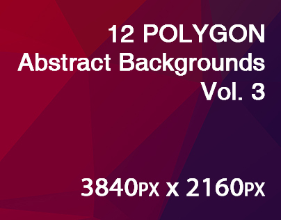 12 POLYGON Abstract Backgrounds Vol. 3