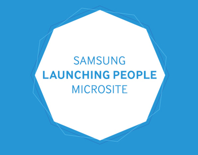 Samsung Launching People Microsite
