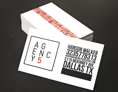 AGENCY5 Business Card Design