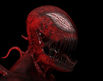 Carnage sculpture in ZBrush.