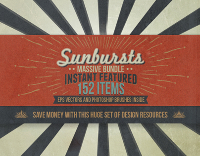 Instant Feature Bundle - 152 Sunbursts