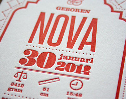 Birth card Nova