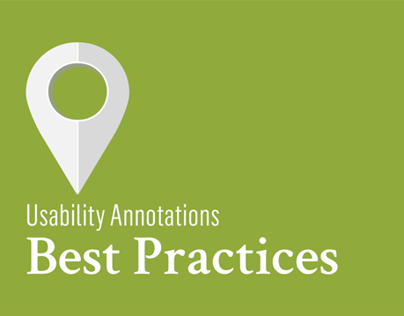 Usability Annotations – Best Practices