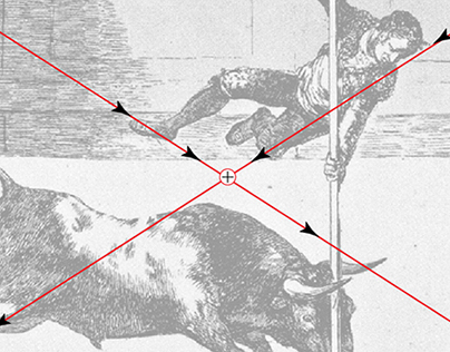 Goya's Tauromaquia 20, Golden Section Analysis