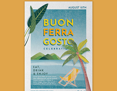Ferragosto Summer party (digital art)