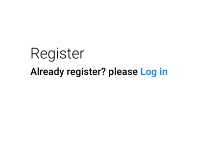 UX/UI Register example