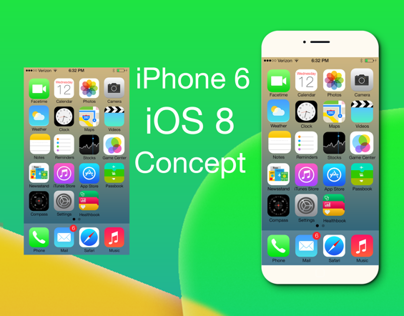 iPhone 6 and iOS 8 Concept