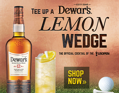 Dewar's Lemon Wedge Digital Banner Ad Campaign
