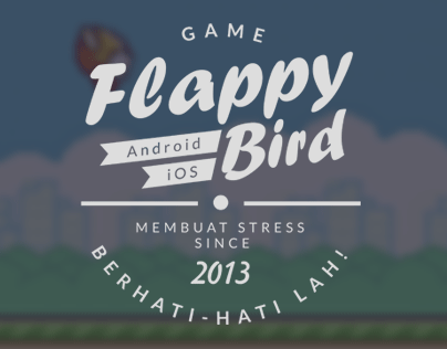 Flappy Bird Typography