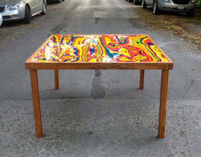 Woodgrainbow Table