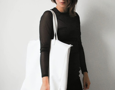 White Leather Shopper | Selfmade