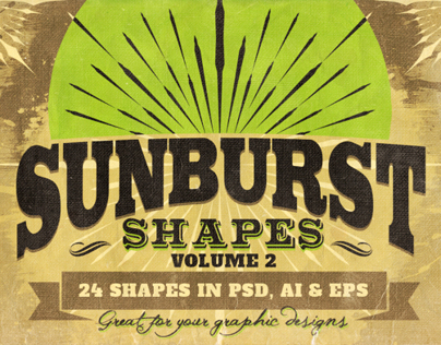 Sunbursts Shapes Vol.2