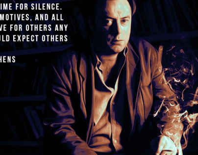 Christopher Hitchens Poster