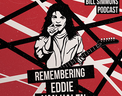 Remembering Eddie Van Halen Podcast Illustration