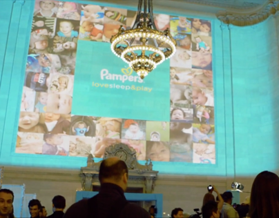 Pampers Projection Mapping Event