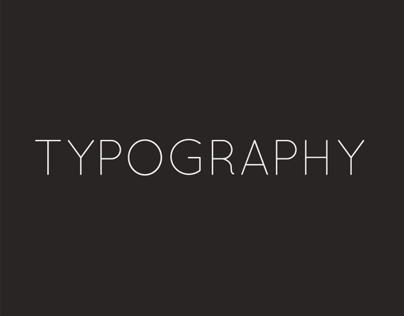 Explorations in Typography