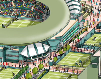 Wimbledon 2015 Ticket Design