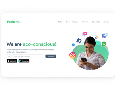 Prakritik Lifestyles Website Redesign Concept UI