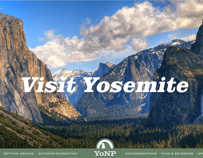 Yosemite National Park Web Prototype