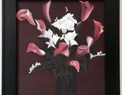 "Flowers" Acrylic Painting