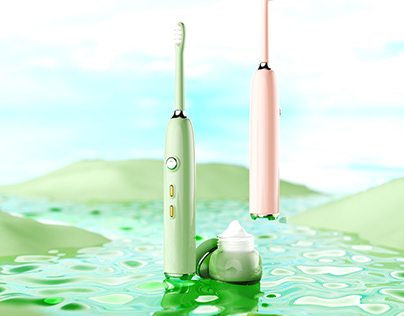 Retro electric toothbrush design
