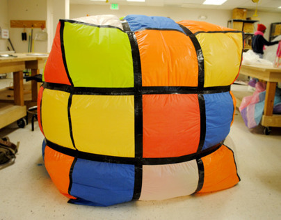 Inflatable Project: Huge Rubik's Cube