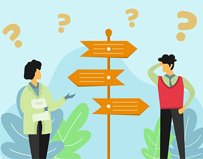 Decision Making Abstract Illustration Design Concept