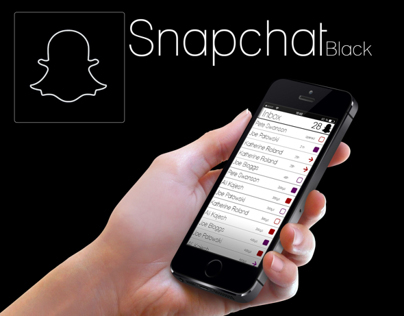 SnapChat Black App Redesign