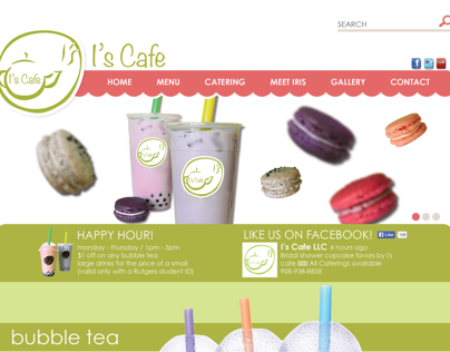 Web Design: Get Local: I's Cafe (Spring 2014)