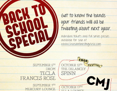 TurnStyle Music Group - Back to School Special series