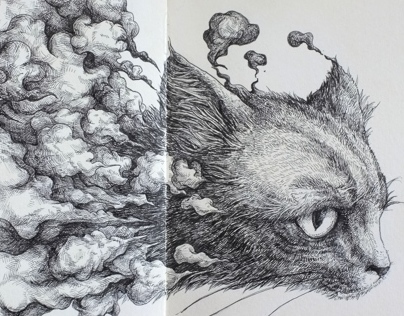 Cat - Moleskine Sketch