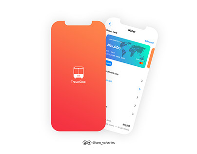 Travel One Mobile App (Splash + Wallet) Screen
