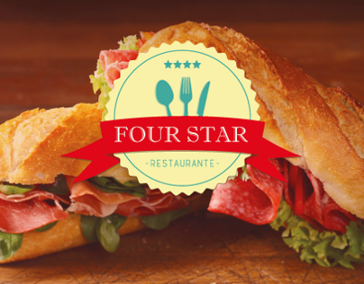 Identidade visual - Restaurante Four Star