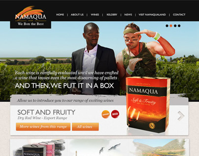 Namaqua wines web design