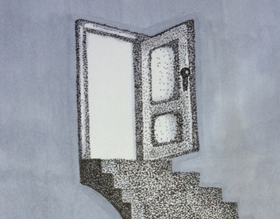 Stippled stairway to your imagination.