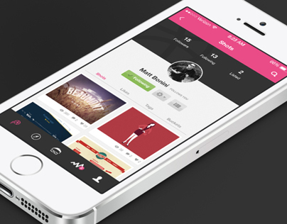 Dribbble: Mobile App Concept