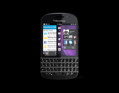 3d model demo - blackberry q10