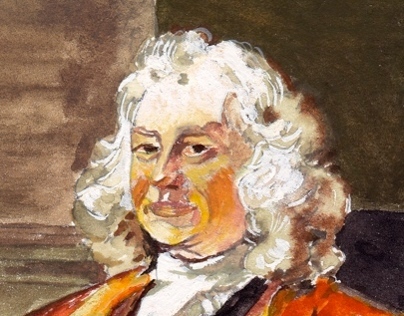 Gouache on watercolour paper, after Gainsborough
