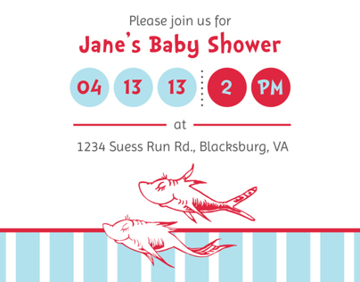 Twin baby shower invitations
