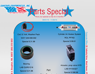 Sanitary Equipment Parts Special
