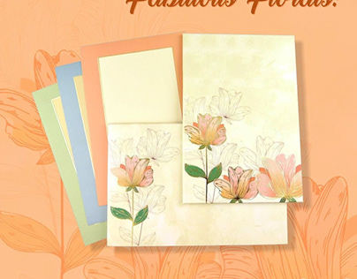 Fabulous Tulip Theme Wedding Cards Online