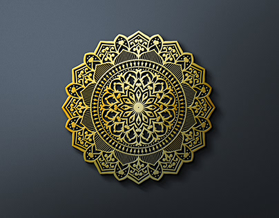 Vintage luxury golden mandala islamic pattern