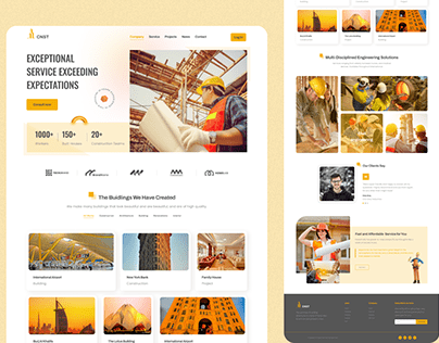 Architecture or Construction Business Website Header